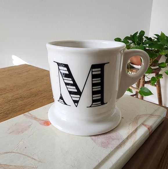 Anthropologie Monogram M Coffee Tea Mug - Picture 1 of 5